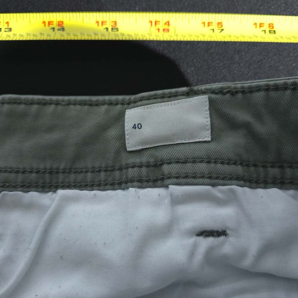 Gap Cargo Shorts Men's 4o Green Cotton Vintafli Solid Pockets VTG Carpenter Y2K - Picture 13 of 16